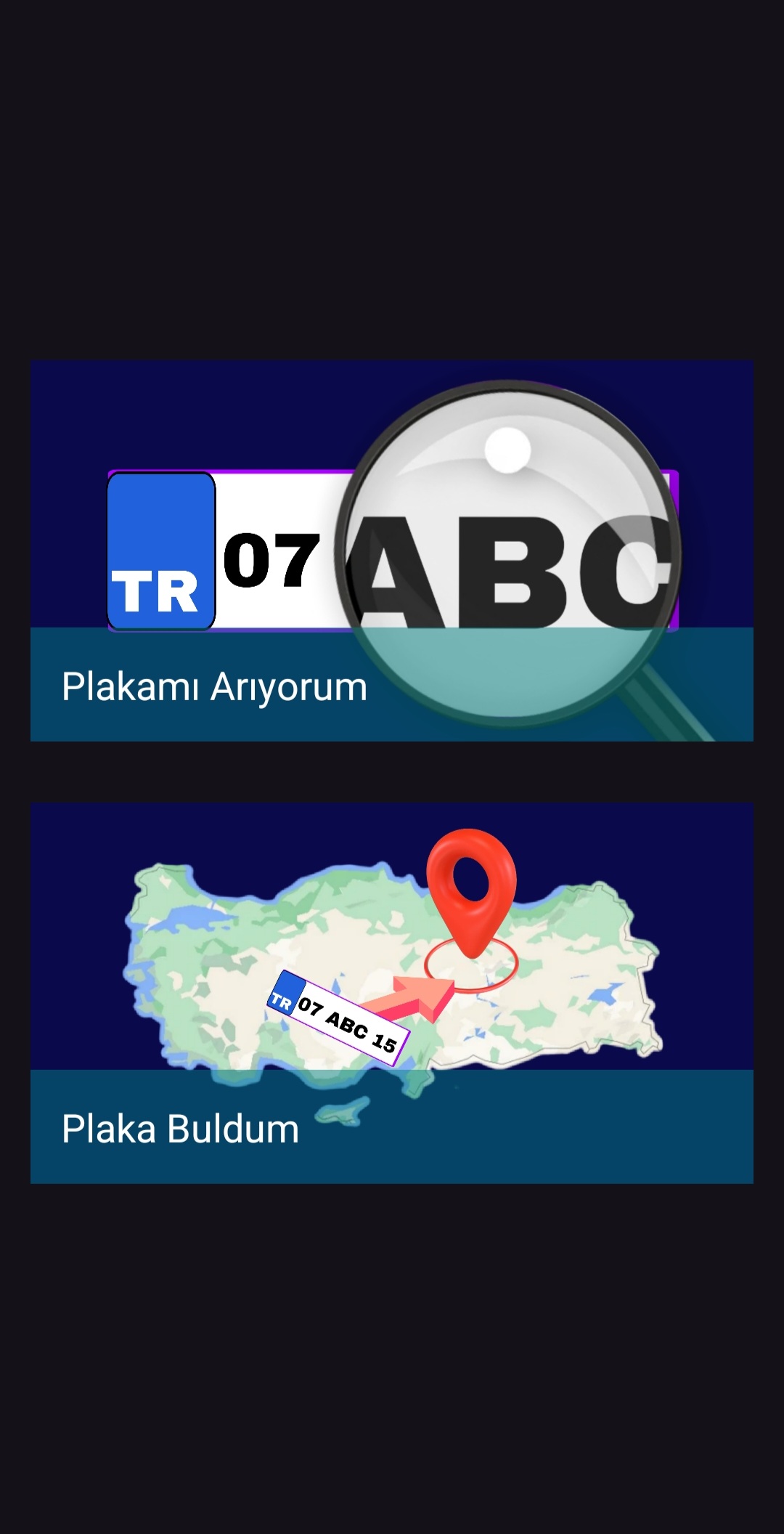 Plakamı Bul Screenshot