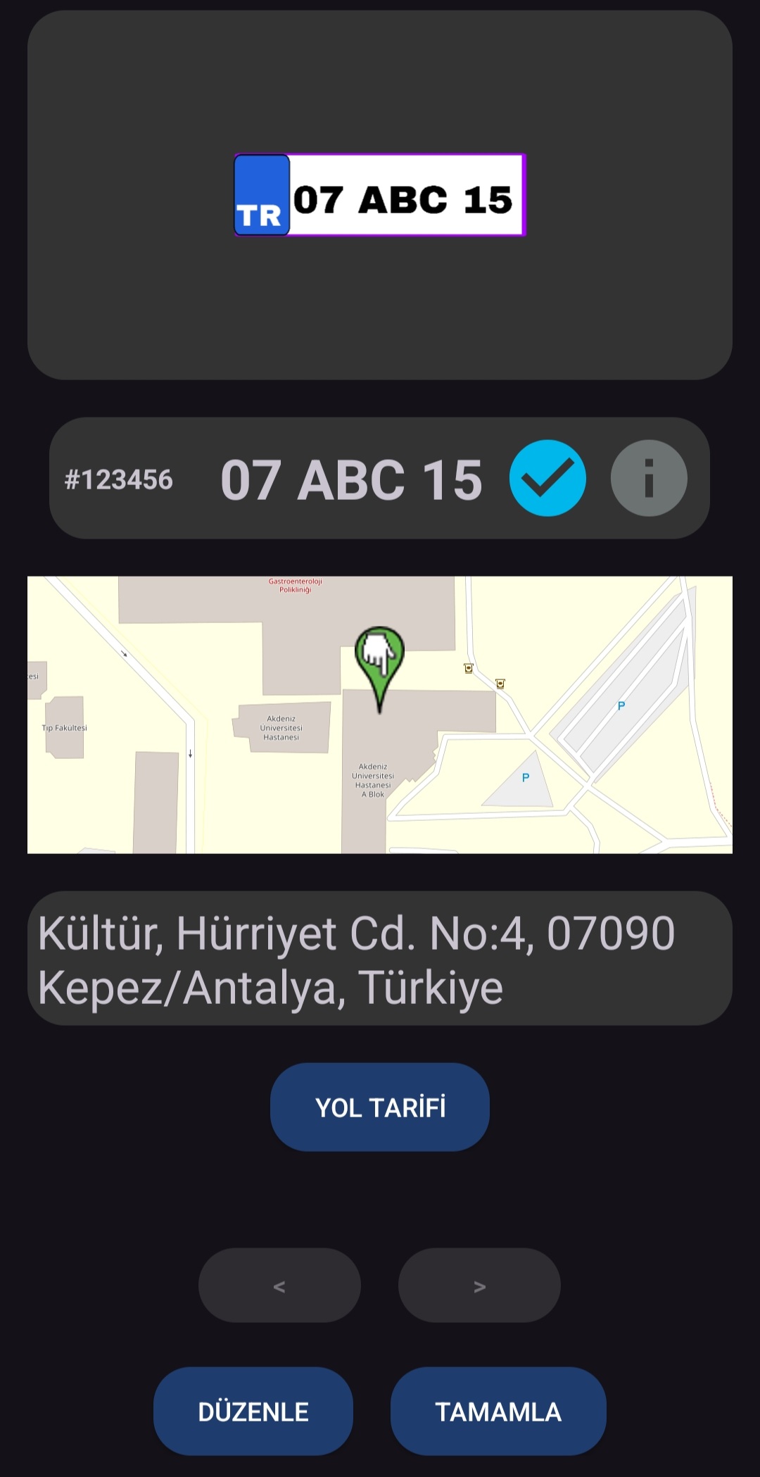 Plakamı Bul Screenshot
