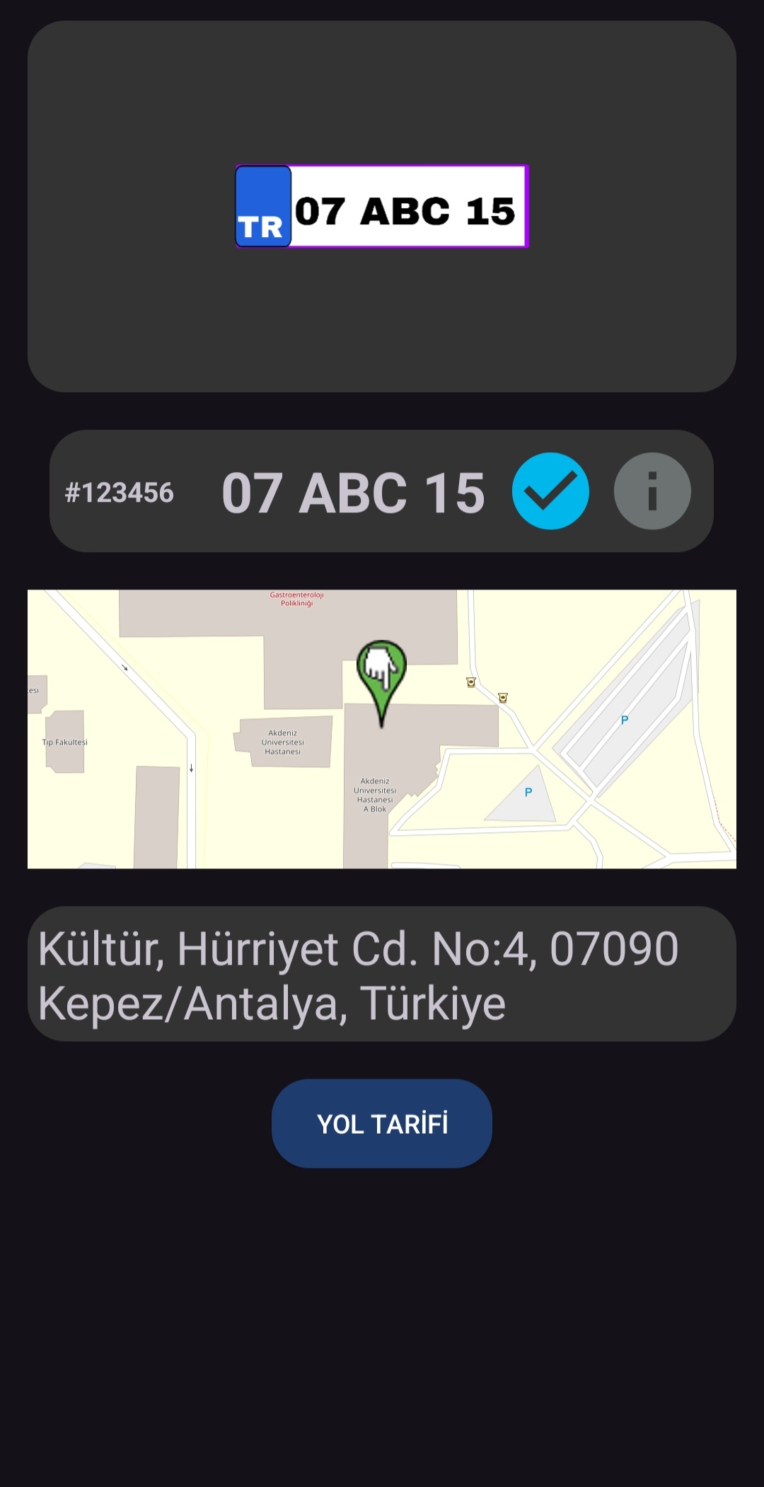 Plakamı Bul Screenshot