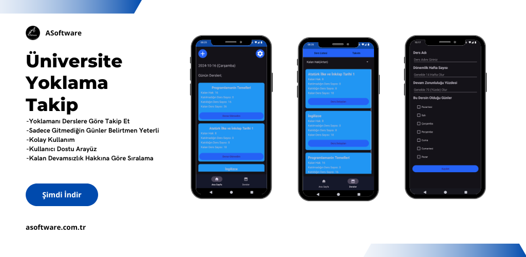 Üniversite Yoklama Takip Screenshot