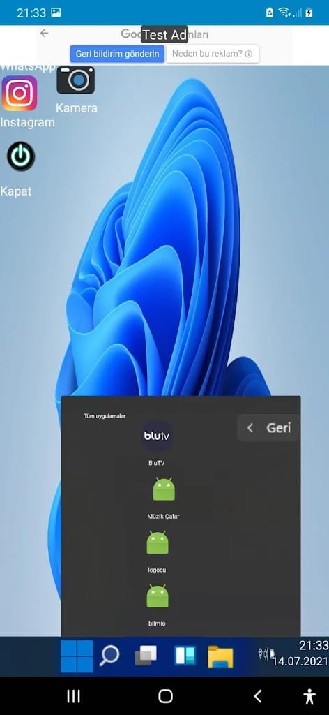Windows 11 Launcher Screenshot