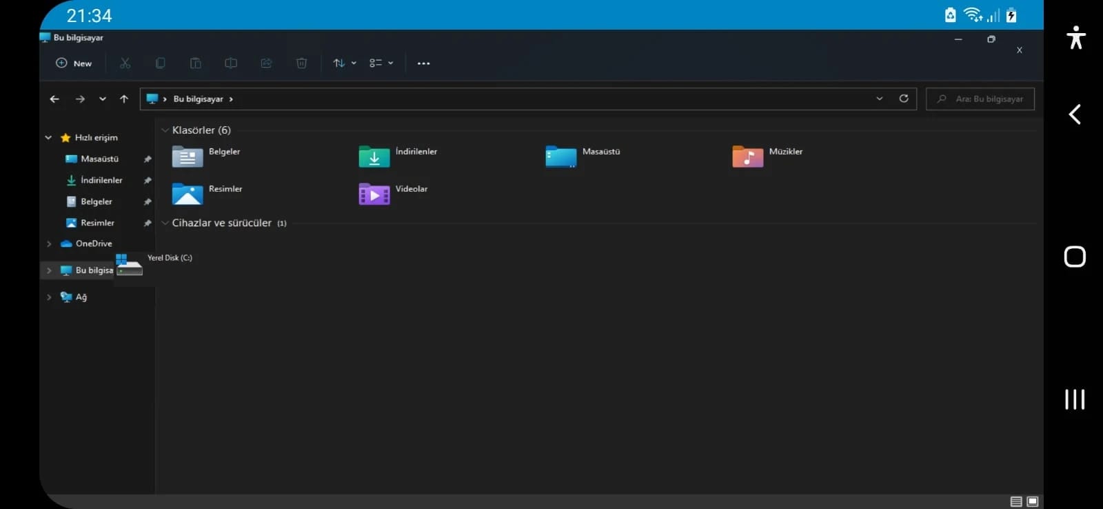 Windows 11 Launcher Screenshot